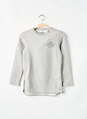 Hanorac broderie mâneci lungi gri GARCIA fată