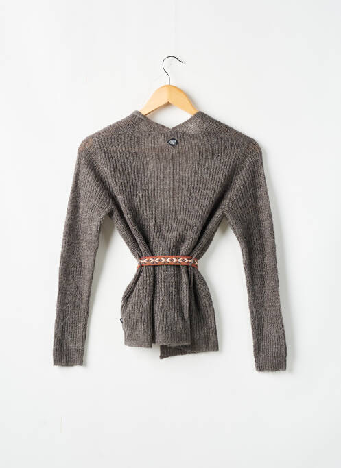 Vestă cu mâneci lungi gri LE TEMPS DES CERISES fată