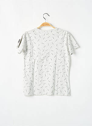 Tricou imprimeu fantezie mâneci scurte gri LE TEMPS DES CERISES băiat