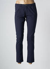 Pantalon chino talie joasă talie joasă albastru SCHOOL RAG femme