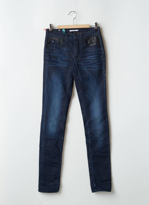 Blugi skinny albastru LE TEMPS DES CERISES femeie