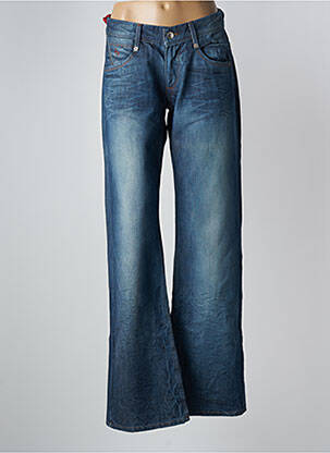 Blugi cu croială evazată elasticitate talie joasă albastru FREEMAN T.PORTER femme