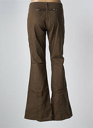 Pantalon evazat talie cu cleme verde TEDDY SMITH femeie