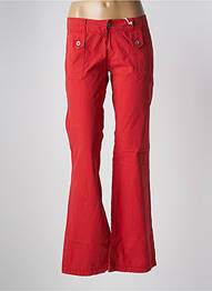 Pantalon evazat talie joasă talie joasă roșu TEDDY SMITH femme
