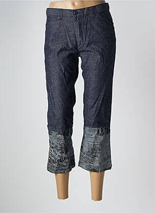 Pantalon trei sferturi albastru TEDDY SMITH femeie