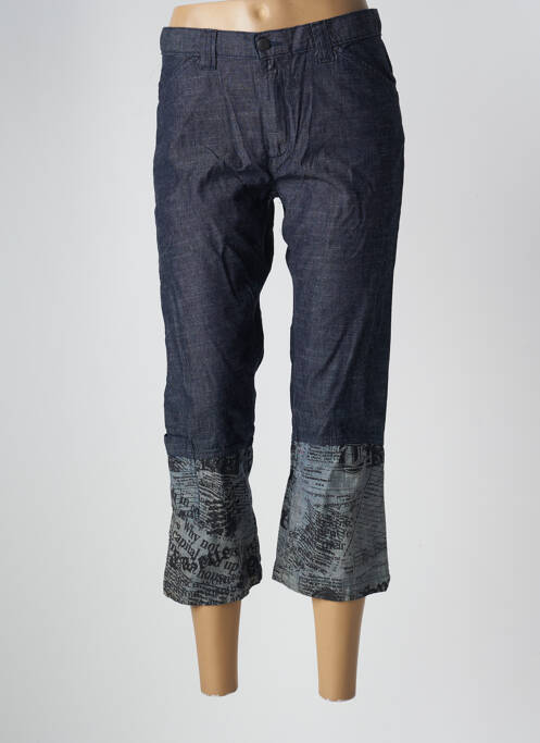 Pantalon trei sferturi albastru TEDDY SMITH femeie