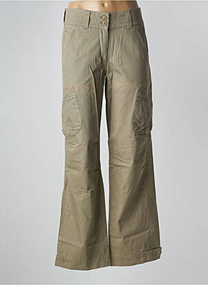 Pantalon drept țesătură poplin mărime normală verde LADY SOUL femeie