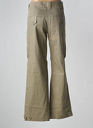 Pantalon drept țesătură poplin mărime normală verde LADY SOUL femeie