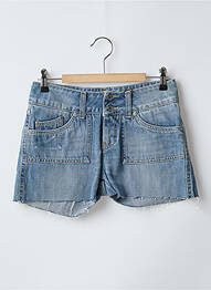Șort țesătură denim talie joasă albastru RWD femeie