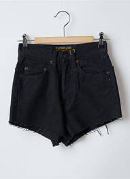 Șort țesătură denim talie înaltă negru REDWOOD femeie