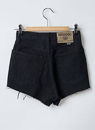 Șort țesătură denim talie înaltă negru REDWOOD femeie