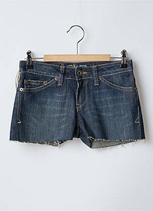 Șort țesătură denim talie joasă albastru RWD femeie