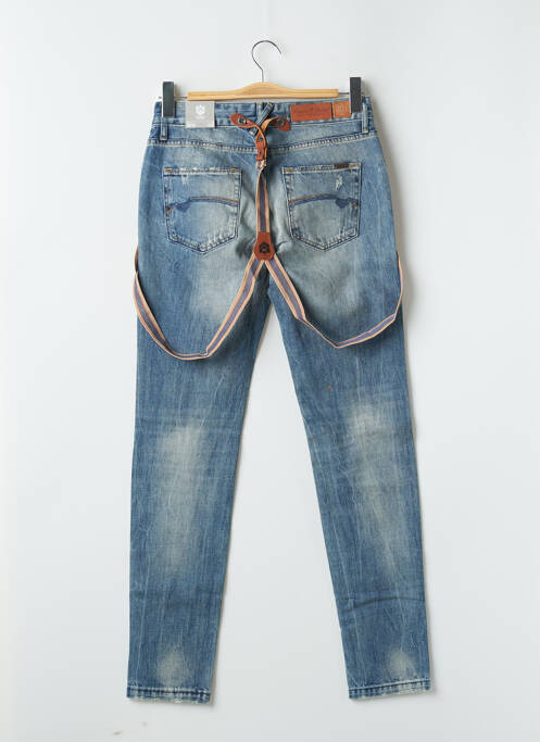 Blugi cu croială slim efect uzat decolorat mărime normală albastru FREEMAN T.PORTER femme