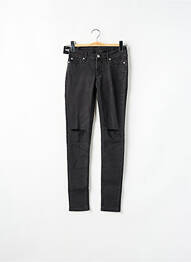 Blugi cu croială dreaptă elasticitate talie joasă negru CHEAP MONDAY femme