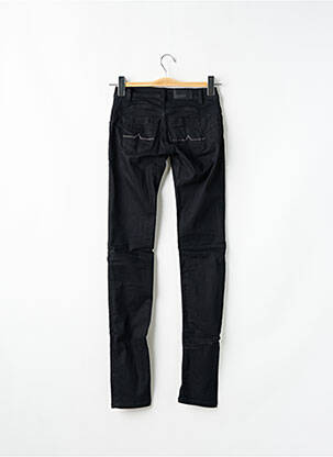 Blugi skinny elasticitate talie joasă negru DONOVAN femeie
