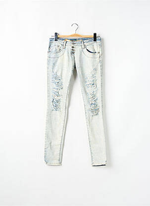 Blugi cu croială slim albastru PLEASE femeie