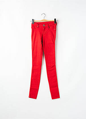 Jegging țesătură denim talie joasă roșu DR DENIM femeie