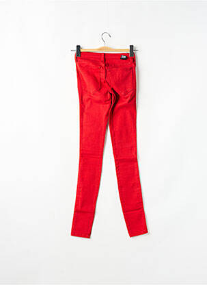 Jegging țesătură denim talie joasă roșu DR DENIM femeie