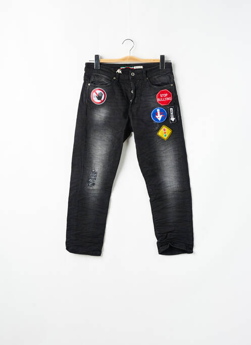 Blugi cu croială slim negru PLEASE femeie