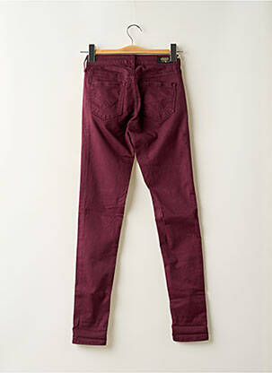 Pantalon slim buzunare violet LE TEMPS DES CERISES femeie