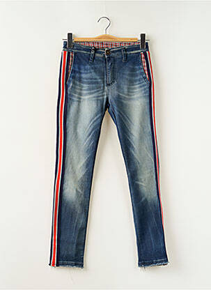 Blugi cu croială slim albastru PLEASE femeie