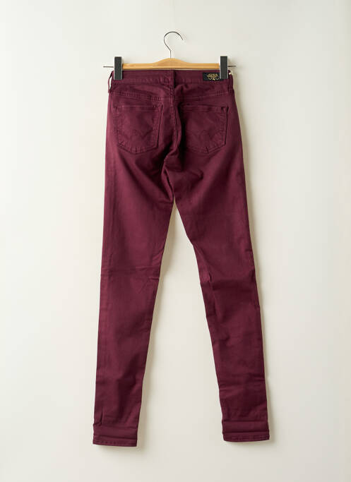 Pantalon slim violet LE TEMPS DES CERISES femeie