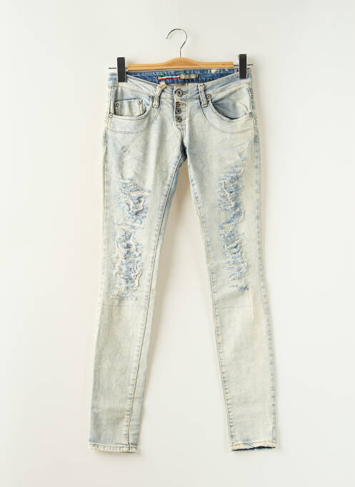 Blugi cu croială slim albastru PLEASE femeie