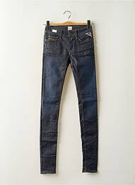 Blugi skinny elasticitate talie joasă albastru REPLAY femeie