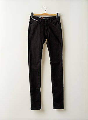 Blugi skinny elasticitate talie joasă negru DONOVAN femeie
