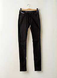 Blugi skinny elasticitate talie joasă negru DONOVAN femeie