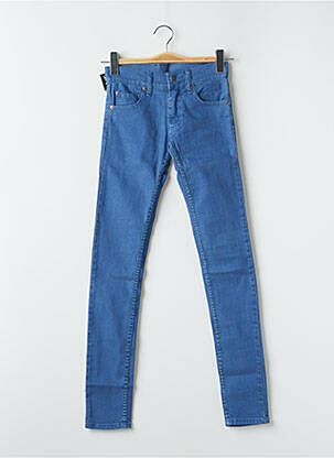 Blugi cu croială slim albastru CHEAP MONDAY femeie