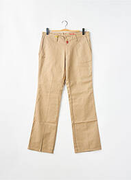 Pantalon chino țesătură poplin mărime normală bej BE YOU K femme