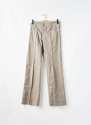 Pantalon chino țesătură poplin mărime normală gri BE YOU K femeie