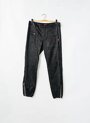 Pantalon drept închidere cu fermoar sub clapetă cu nasturi mărime normală negru BE YOU K femeie