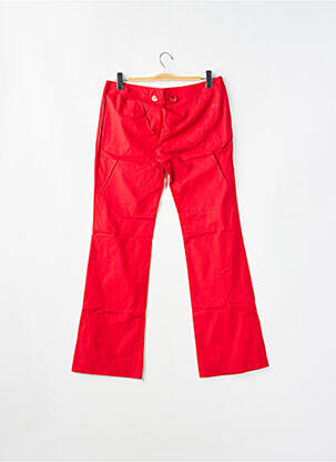 Pantalon drept țesătură poplin mărime normală roșu BE YOU K femeie