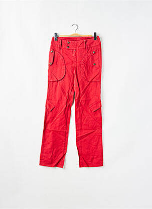 Pantalon drept țesătură poplin mărime normală roșu BE YOU K femeie