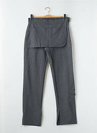 Pantalon drept croială dreaptă gri FREEMAN T.PORTER femeie