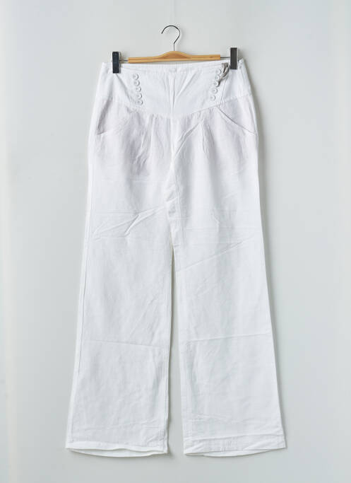 Pantalon evazat alb FREEMAN T.PORTER femeie