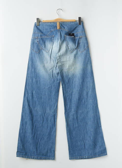 Pantalon drept închidere cu fermoar sub clapetă cu nasturi bej FREEMAN T.PORTER femme