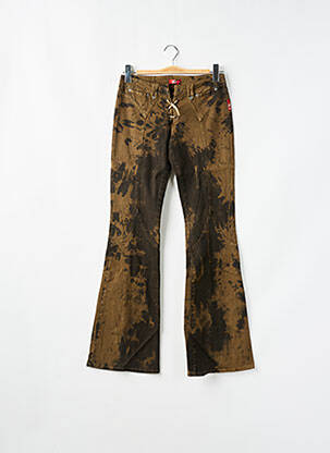 Blugi cu croială evazată maro LONSDALE femeie