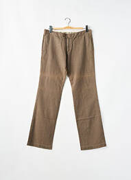 Pantalon drept elasticitate mărime normală maro LADY SOUL homme