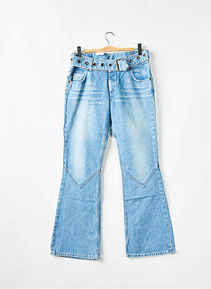 Blugi cu croială evazată albastru LEE femeie