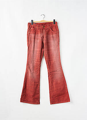 Pantalon evazat portocaliu LEE femeie