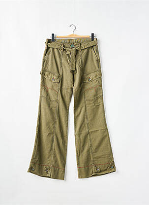 Pantalon cargo croială dreaptă talie joasă verde LOIS bărbat