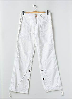 Pantalon drept țesătură poplin mărime normală bej PHARD femeie