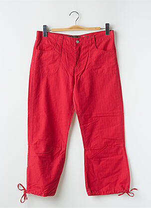 Pantalon trei sferturi roșu RWD femeie