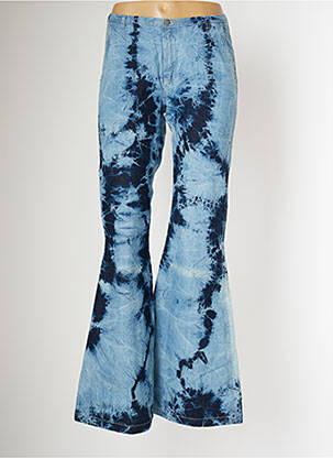 Blugi cu croială evazată albastru SCHOOL RAG femeie