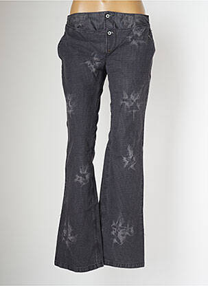 Pantalon evazat elasticitate talie joasă gri SCHOOL RAG femeie