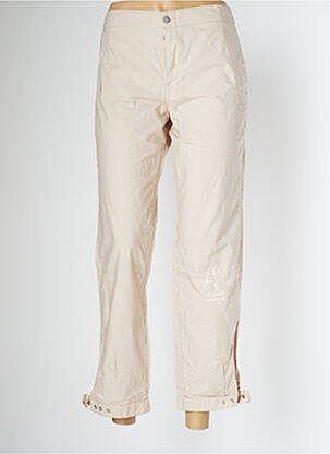Pantalon 7/8 țesătură poplin mărime normală bej SCHOOL RAG femeie