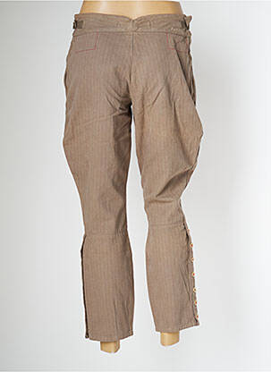 Pantalon 7/8 țesătură poplin mărime normală maro SCHOOL RAG femeie
